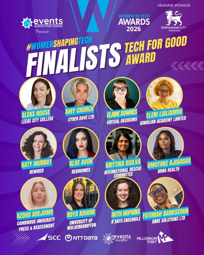 Celebrating Purposeful Tech: Eleni Lialiamou Shortlisted for the 2026 Tech for Good Award
