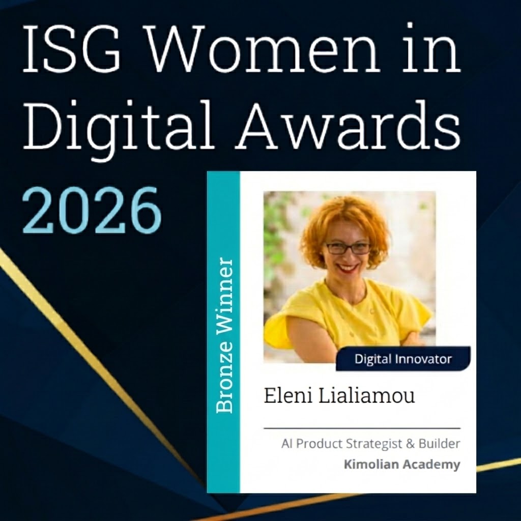 Eleni Lialiamou Wins Bronze in Digital Innovator (EMEA) at the 2026 ISG Women in Digital Awards